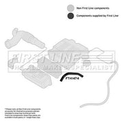 First Line Air Filter Intake Hose NBR (nitrile butadiene rubber) FTH1474