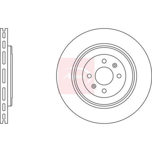 Apec 2 x Vented Front Brake Discs DSK2343