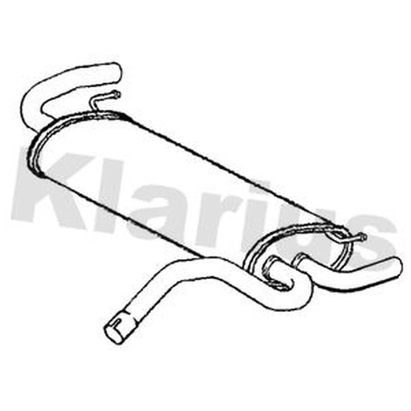 Klarius Box With Tail Pipe Rear VO559H