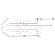 Apec Handbrake Cable Left Rear CAB1565