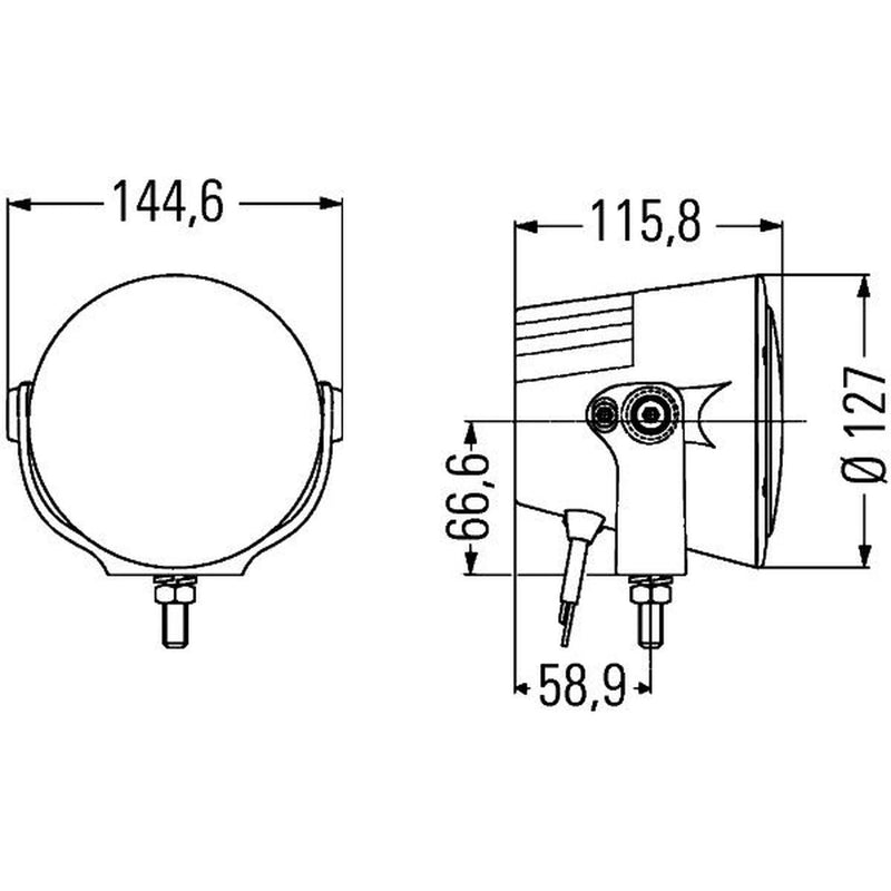 Hella Spotlight Luminator X Led Right 1F0 012 206-001 514 908 13 80 1F0 012