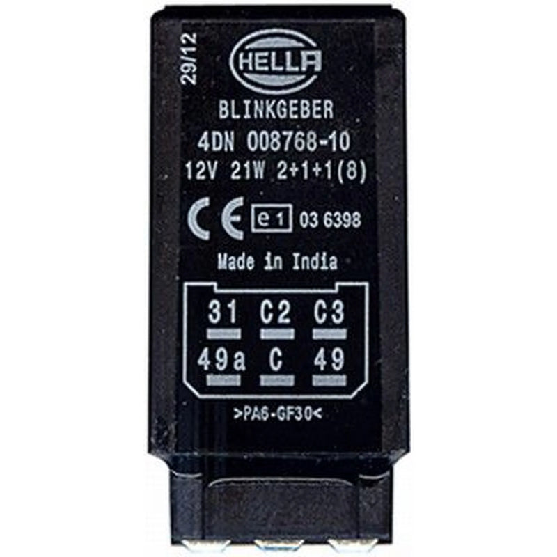 Hella Indicator Flasher Relay 4DN 008 768-101