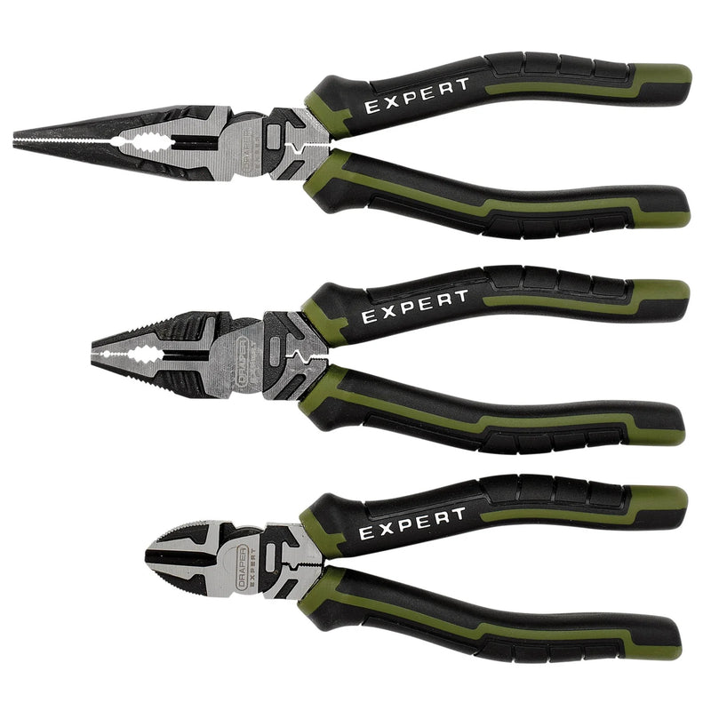 Expert High Leverage Pliers Set 3 Piece 200mm 175mm 160mm