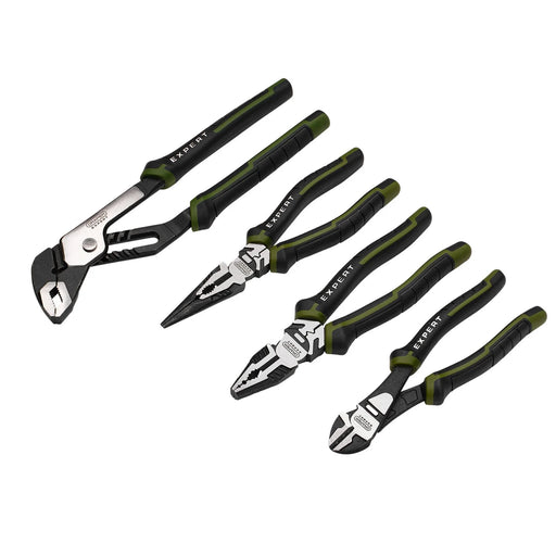 Expert High Leverage Pliers Set 4 Piece with Water Pump Pliers