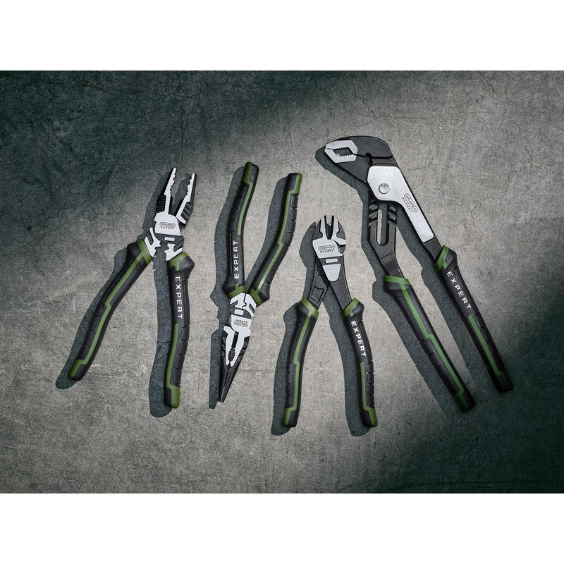 Expert High Leverage Pliers Set 4 Piece with Water Pump Pliers