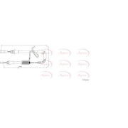 Apec Handbrake Cable Right Rear CAB1195