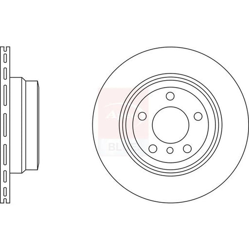 Apec 2 x Vented Rear Brake Discs SDK6552