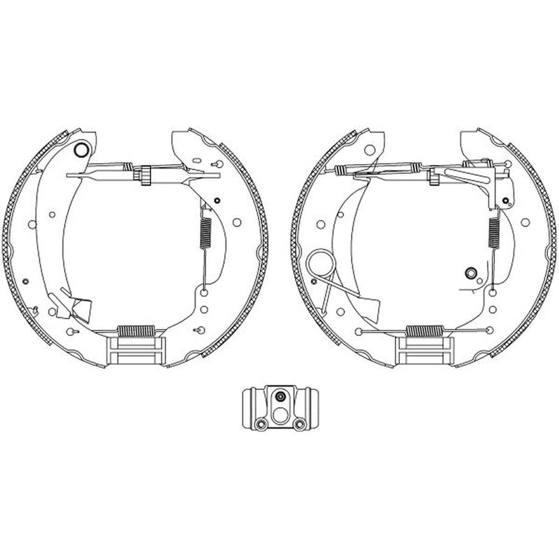 Mintex Brake Shoe Set Axle Kit MSP126