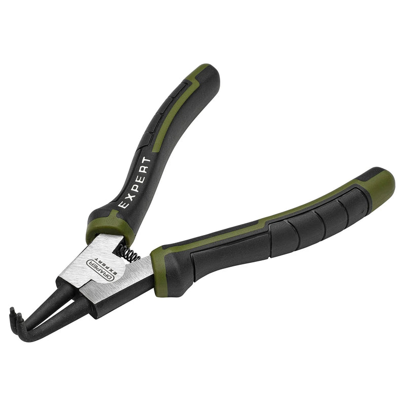 Expert Bent External Circlip Pliers 180mm Chrome Vanadium Steel