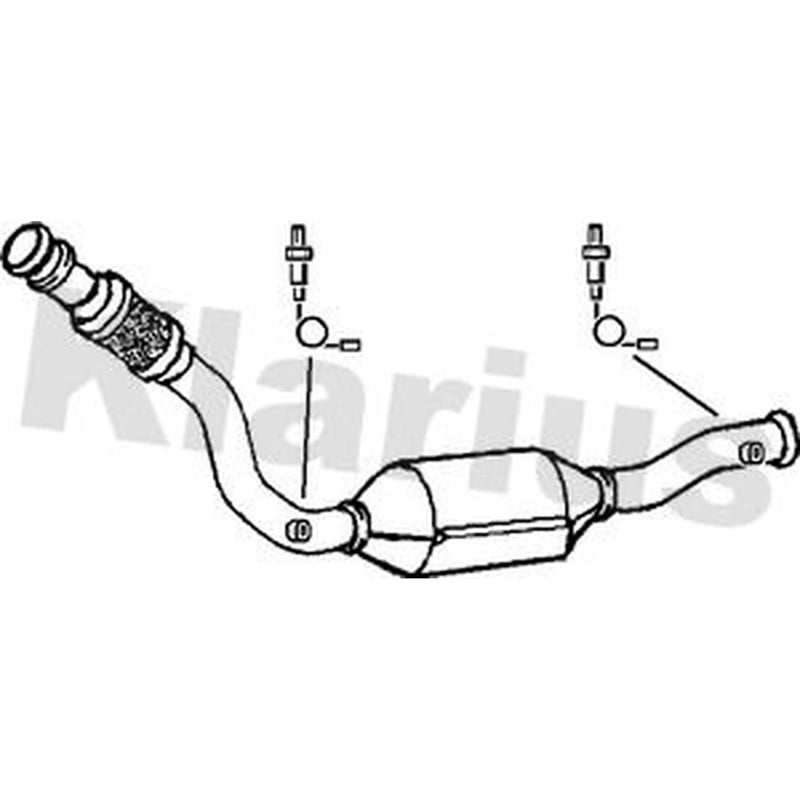 Klarius Catalyst Type Approved With Pipe Front 321588