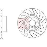 Apec 2 x Vented Rear Brake Discs DSK3248