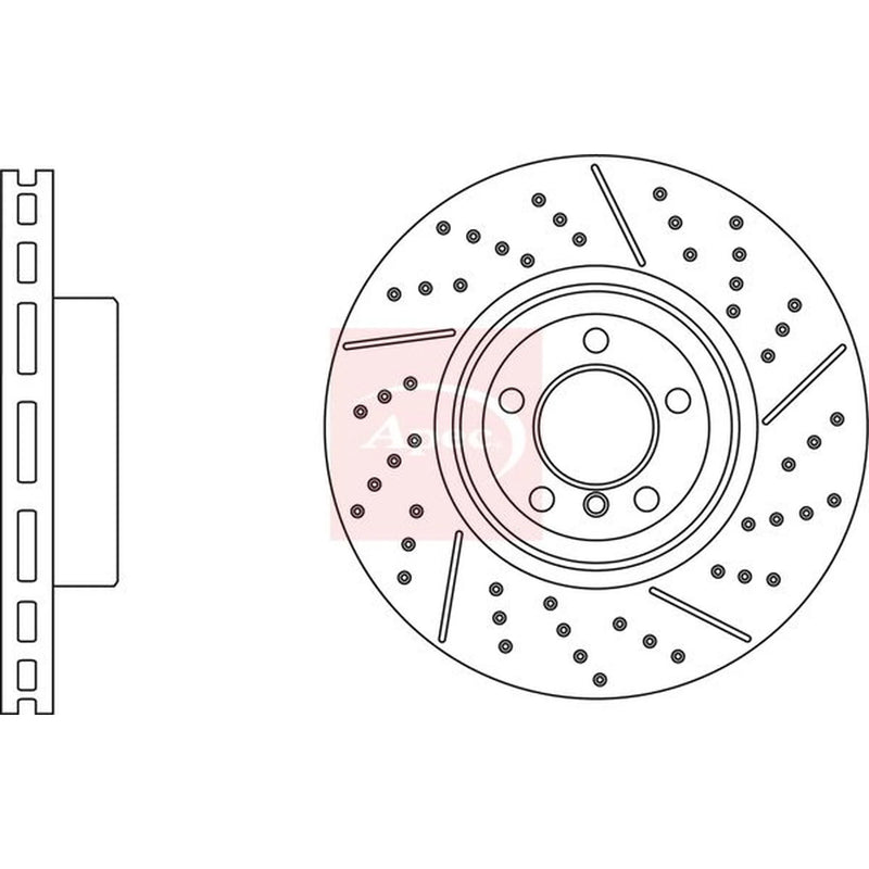 Apec 2 x Vented Rear Brake Discs DSK3248