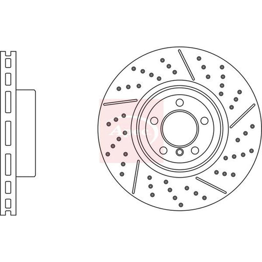 Apec 2 x Vented Rear Brake Discs DSK3248