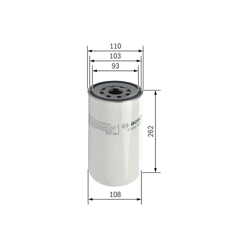 Genuine Bosch Cv Fuel Filter N2017 (Hgv) Fits Volvo Fh 420 - 12.8 4X2 - 12- F026 Bosch  - Town Parts