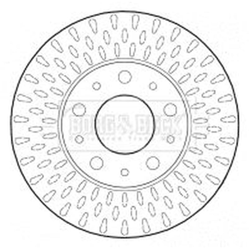 Borg & Beck 2 x Vented Front Brake Discs BBD4608