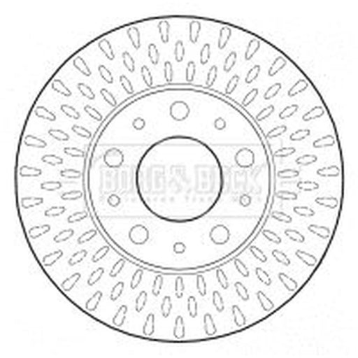 Borg & Beck 2 x Vented Front Brake Discs BBD4608