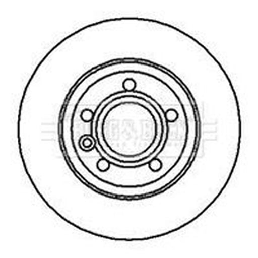 Borg & Beck 2 x Rear Brake Discs BBD4214