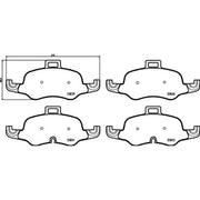 Brembo 4 x Front Brake Pad Set P85160