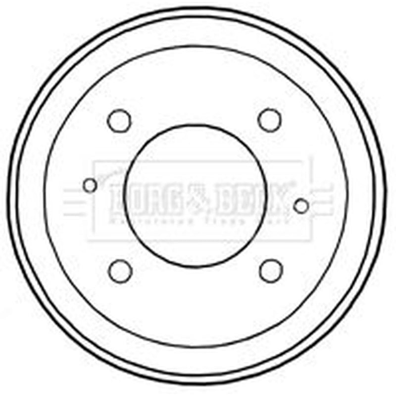 Borg & Beck Brake Drum Assembly Rear BBR7197