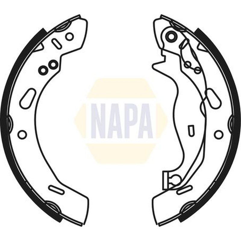 NAPA Brake Shoe Set Axle Kit NBS1078