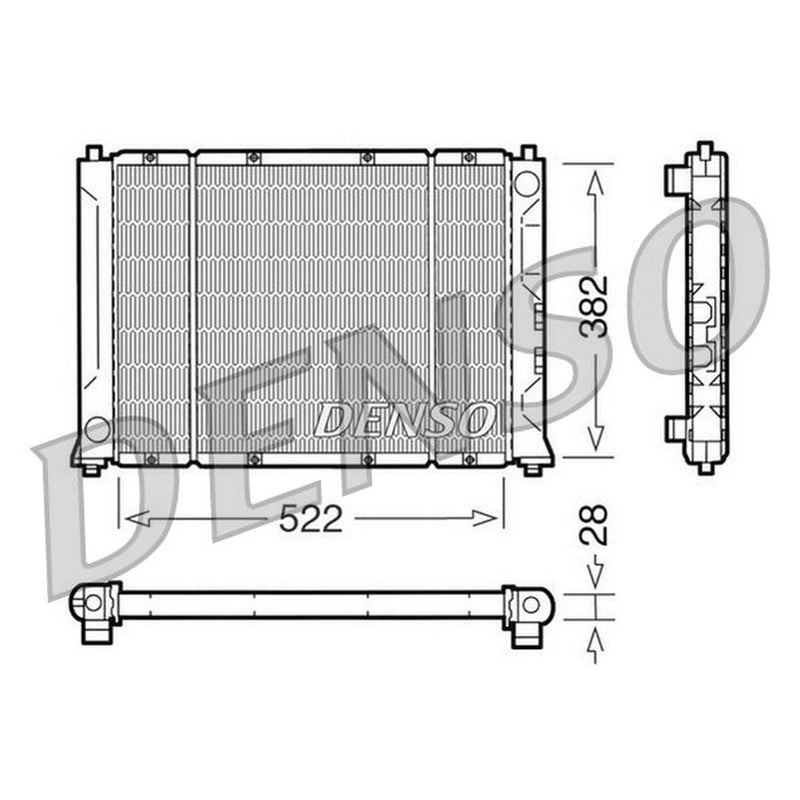Denso Engine Radiator DRM24012