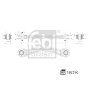 Febi Control/Trailing Arm Rear Left 182596
