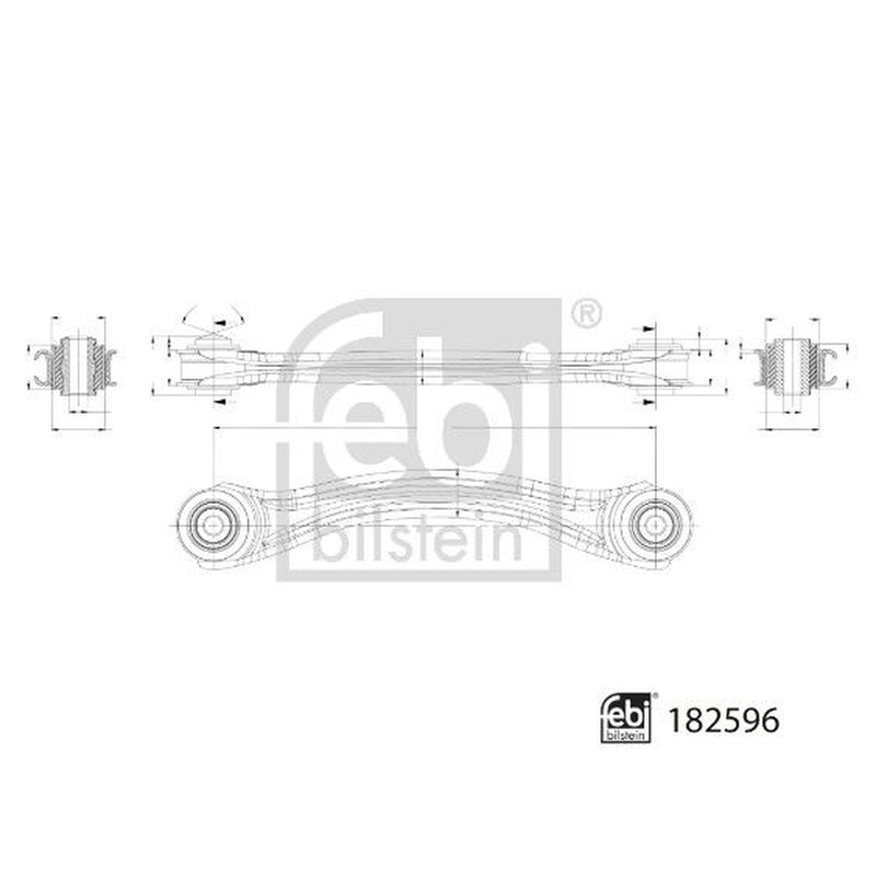 Febi Control/Trailing Arm Rear Left 182596