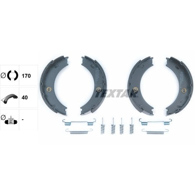 Textar Parking Brake Shoe Set 91057900