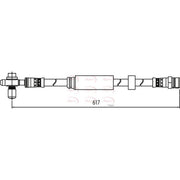 Apec Brake Hydraulic Hose Line Front HOS3944