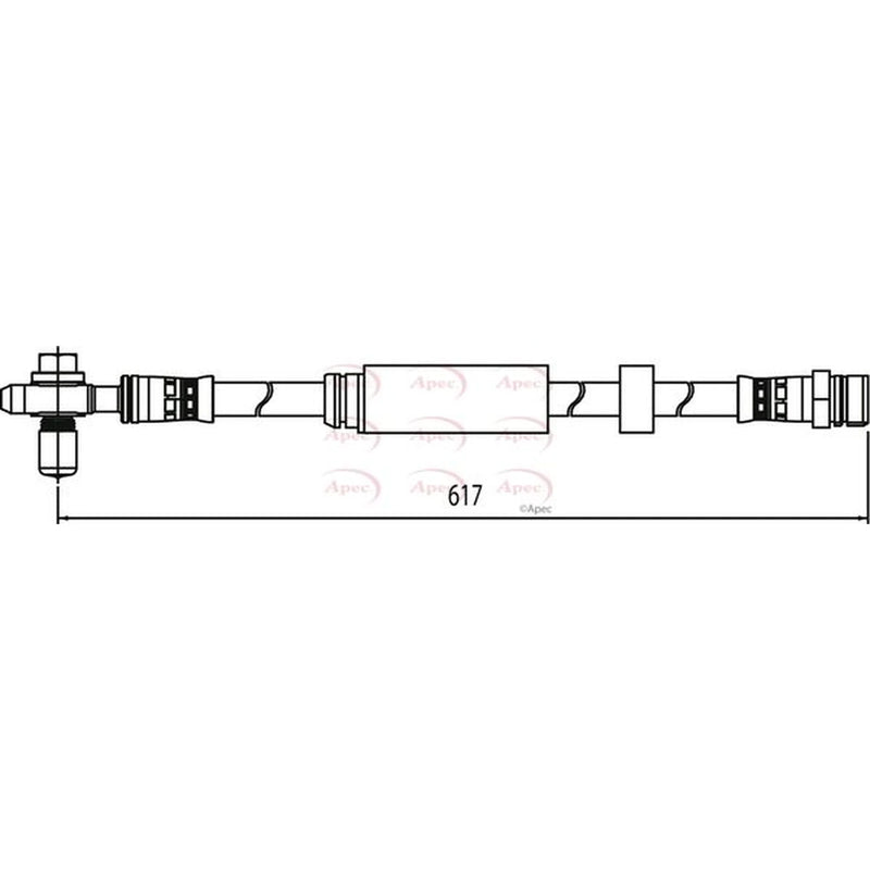 Apec Brake Hydraulic Hose Line Front HOS3944