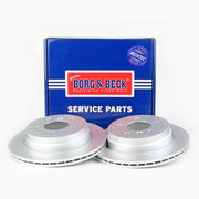 Borg & Beck 2 x Vented Rear Brake Discs BBD5144