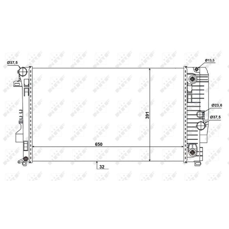 NRF Engine Radiator 58440