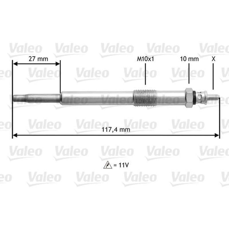 Valeo Diesel Engine Glow Plug 345143