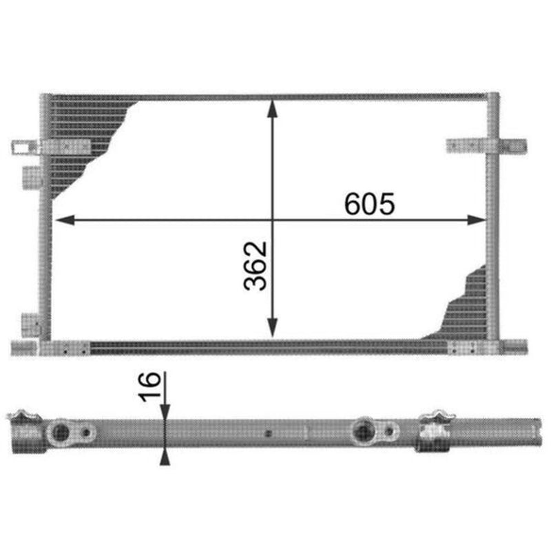 Mahle Air Conditioning Condenser AC 278 000P