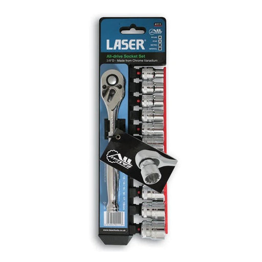 Laser Tools Alldrive® Socket Set 3/8"D 12pc - PL