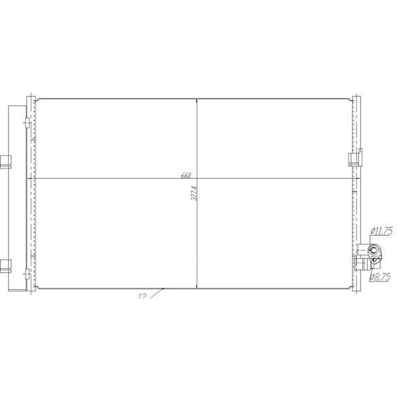 NRF Air Conditioning Condenser 350476