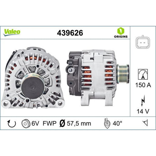 Valeo Car Alternator 12V 439626