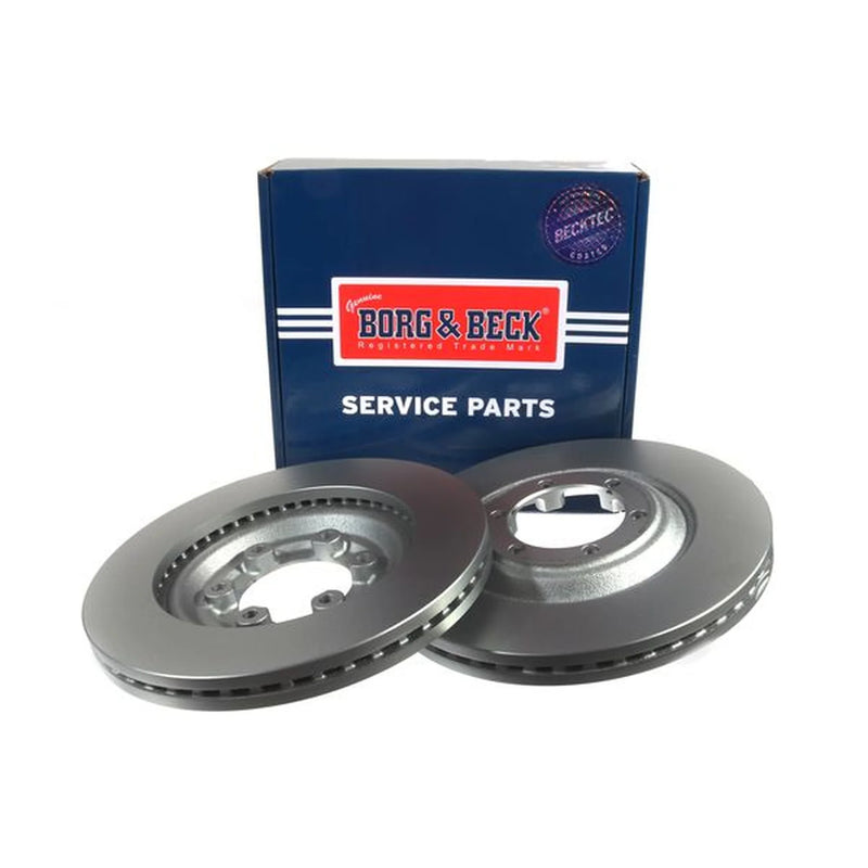 Borg & Beck 2 x Vented Front Brake Discs BBD5409