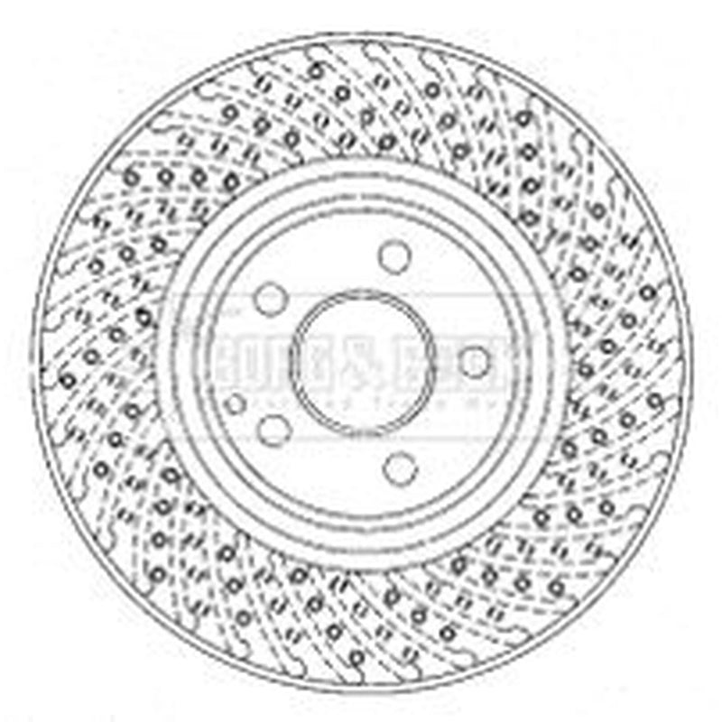 Borg & Beck 2 x / Front Brake Discs BBD5913S