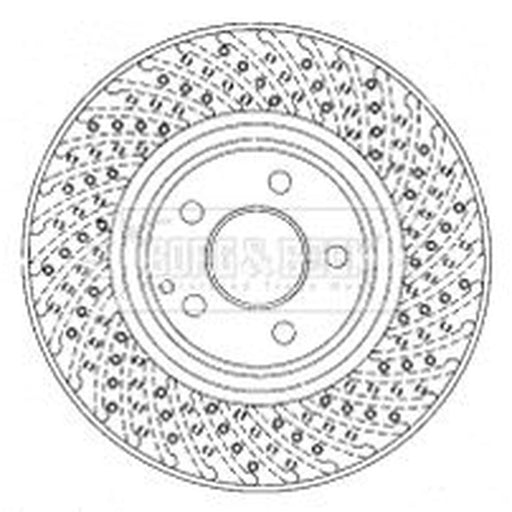 Borg & Beck 2 x / Front Brake Discs BBD5913S