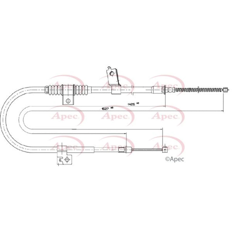 Apec Handbrake Cable Left Rear CAB1779