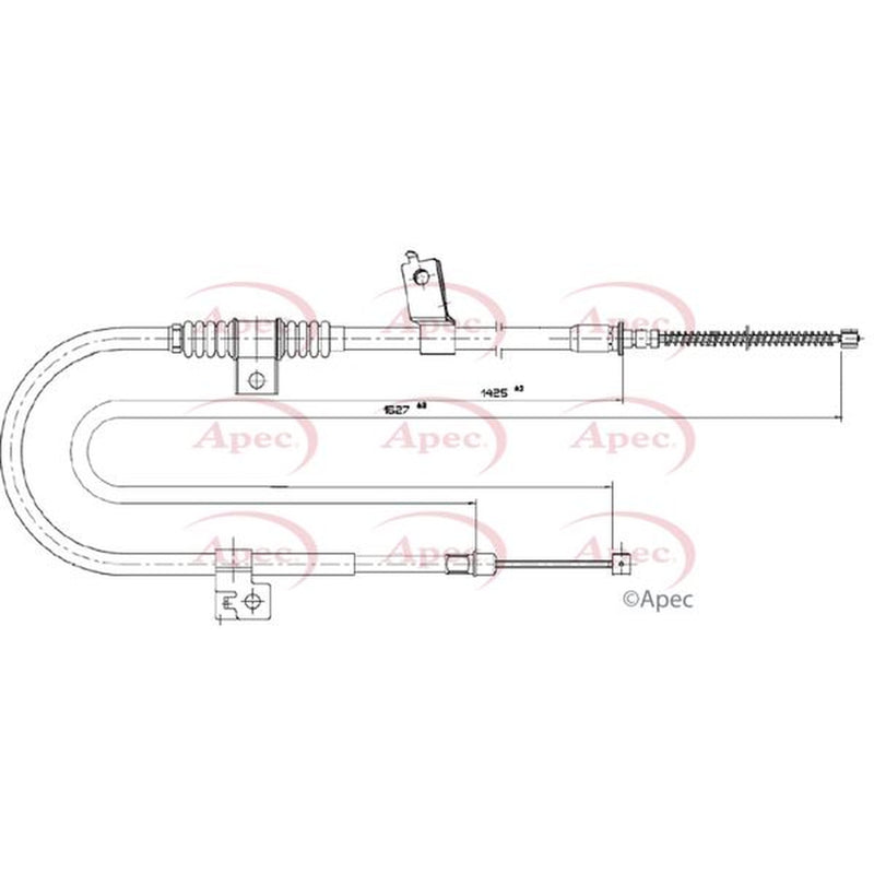 Apec Handbrake Cable Left Rear CAB1779