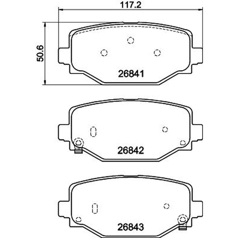 Mintex Rear Brake Pad Set MDB4375