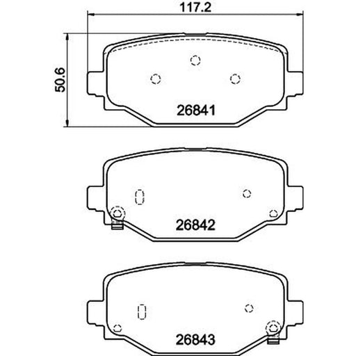 Mintex Rear Brake Pad Set MDB4375