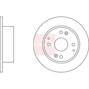 Apec 2 x Solid Rear Brake Discs DSK2336
