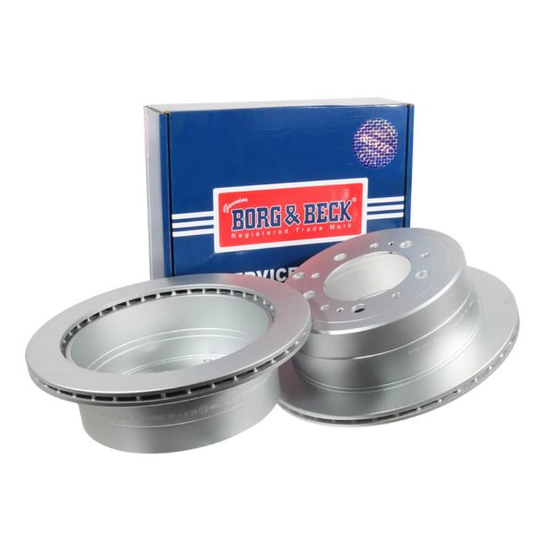 Borg & Beck 2 x Vented Rear Brake Discs BBD4343