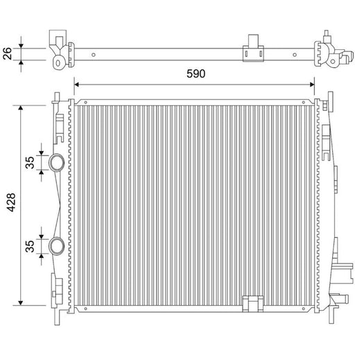 Valeo Engine Radiator 701113