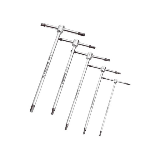 Facom T-Handle Metric Hexagon Key Set, 5 Piece - 84TC.JE5