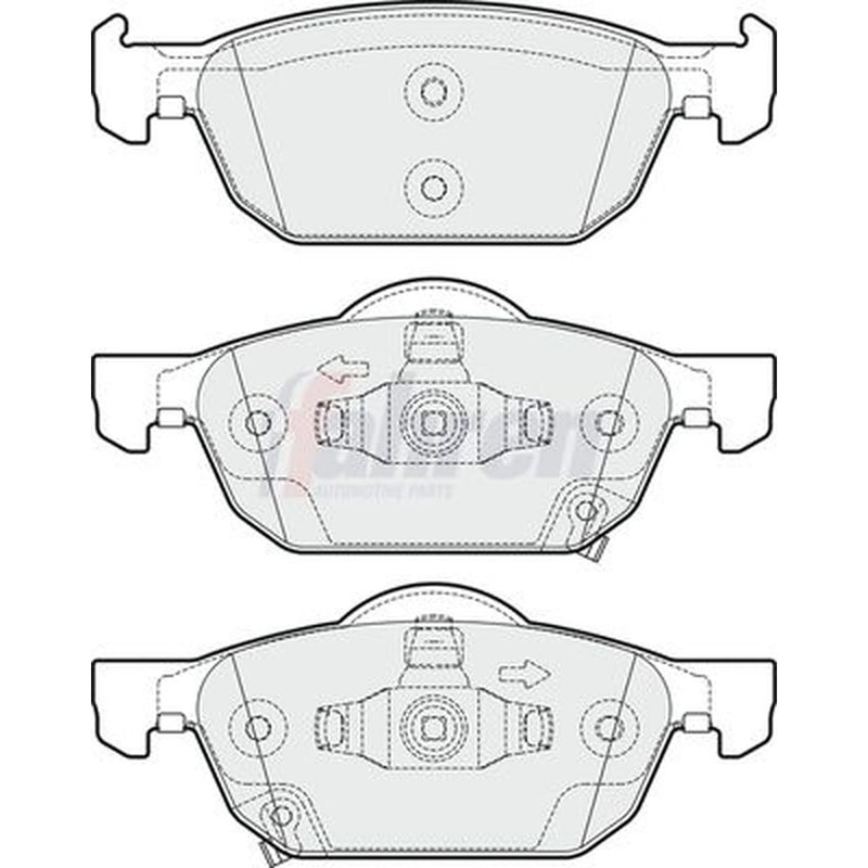 Fahren Front Brake Pad Set FBP3255