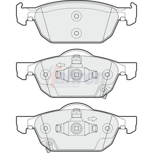 Fahren Front Brake Pad Set FBP3255